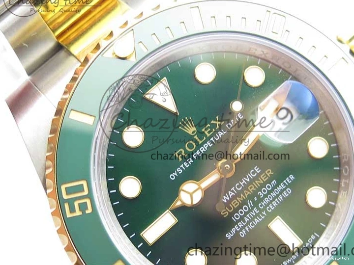 Wrapped MAX VRF Dial Green Bracelet A2836 116613 Edition Bezel on YG Submariner Version Best SS YG LV 0831